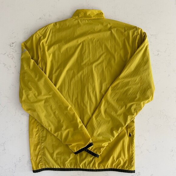 Icebreaker GT Merino Cool-Lite Zip Up Jacket Mustard Yellow + Dk Grn Trim Sz L - Picture 8 of 13
